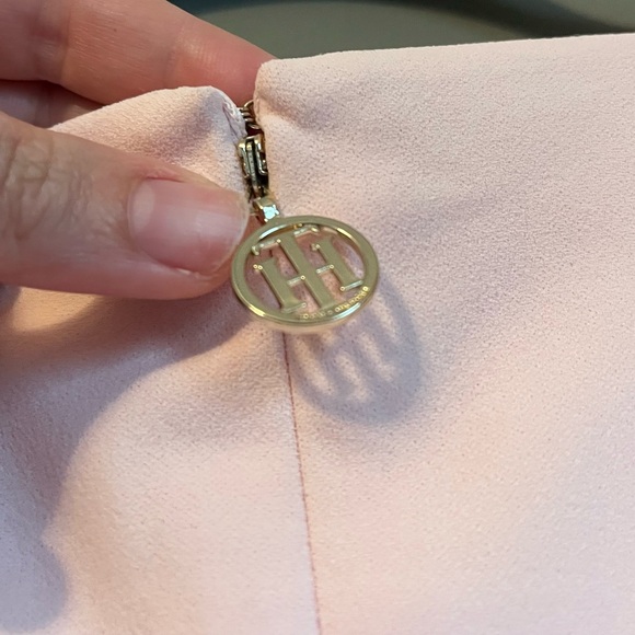 NWT Tommy Hilfiger Sz 18 Women’s Blue Pink Striped Scuba Sheath Midi Dress $109! - Picture 10 of 10